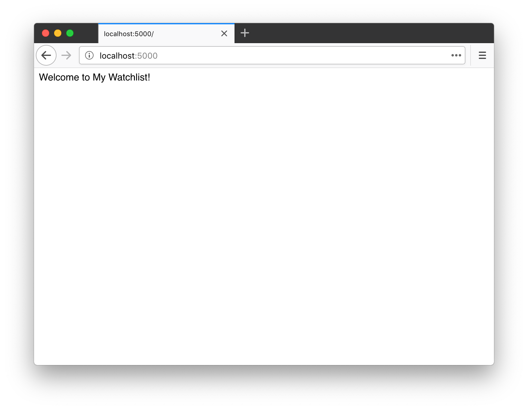 The home page